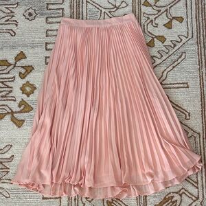 English Factory Blush A-Line Pleated Skirt